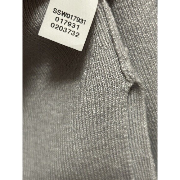 J Jill Open Cardigan Sweater Women’s Size S Gray Lightweight Wool Blend Preppy - Picture 8 of 16